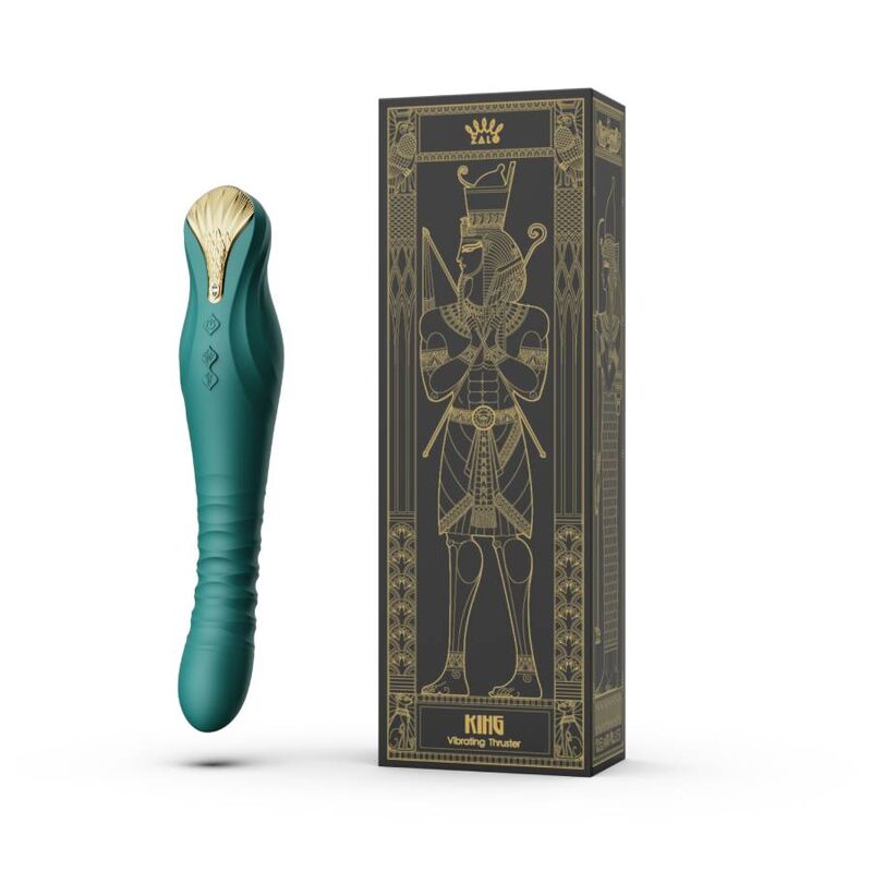 Comprar ZALO King Thruster Verde – Vibrador Recargable Con Tecnología PowerThrust Para Estimulación Única-Noxtic