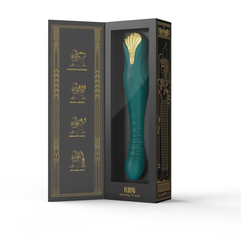Comprar ZALO King Thruster Verde – Vibrador Recargable Con Tecnología PowerThrust Para Estimulación Única-Noxtic