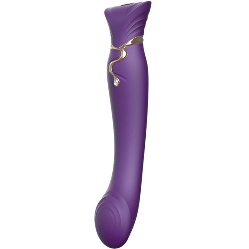 Comprar ZALO Queen G-spot PulseWave Vibe Morado – Vibrador de Lujo Con Diseño Elegante y Adornos de Swarovski-Noxtic