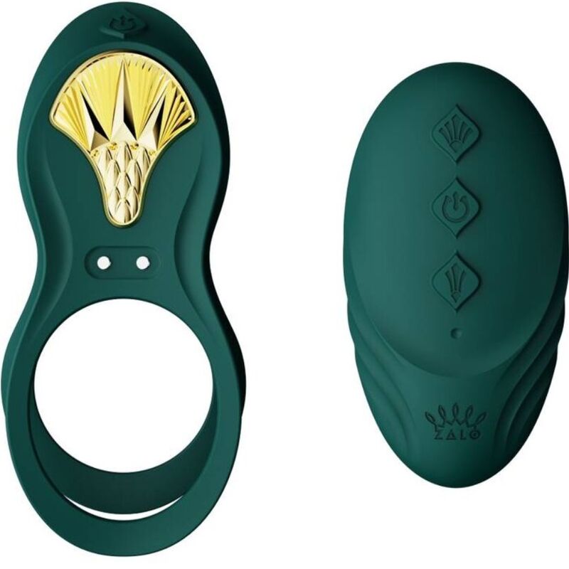 Comprar ZALO Bayek Anillo Vibrador Control Remoto Verde – Diseño Elegante Para Placer Compartido-Noxtic