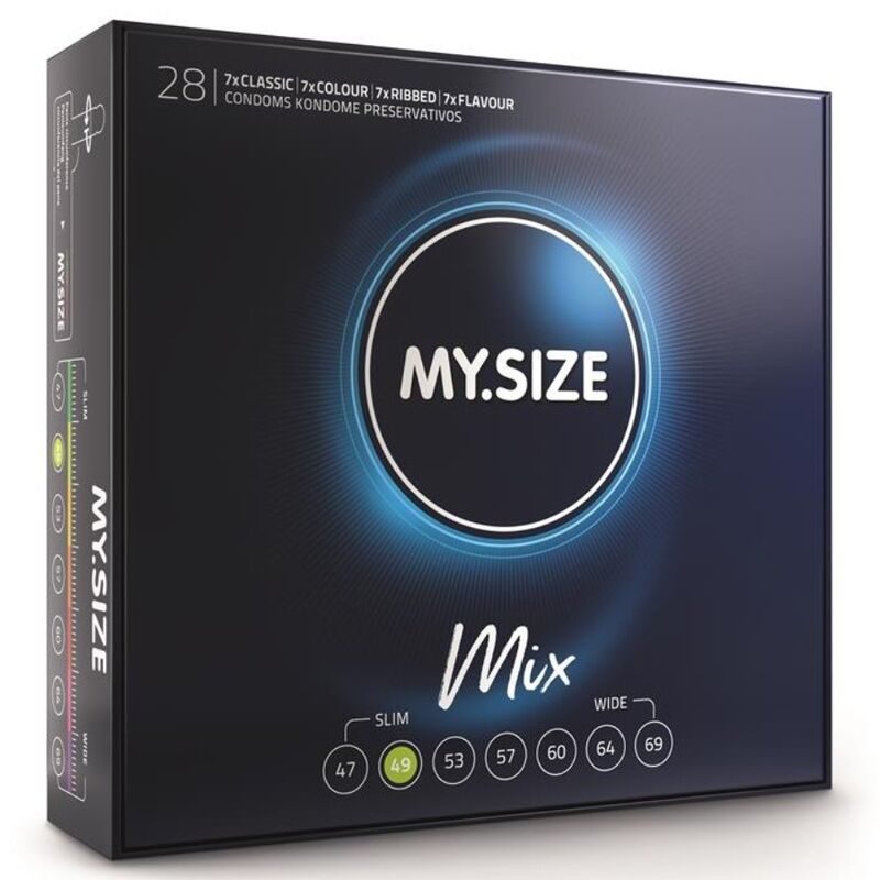 Comprar MY SIZE Mix Preservativos 49 Mm 28 Unidades – Variedad Segura Para Una Experiencia Personalizada-PRESERVATIVOS-Noxtic