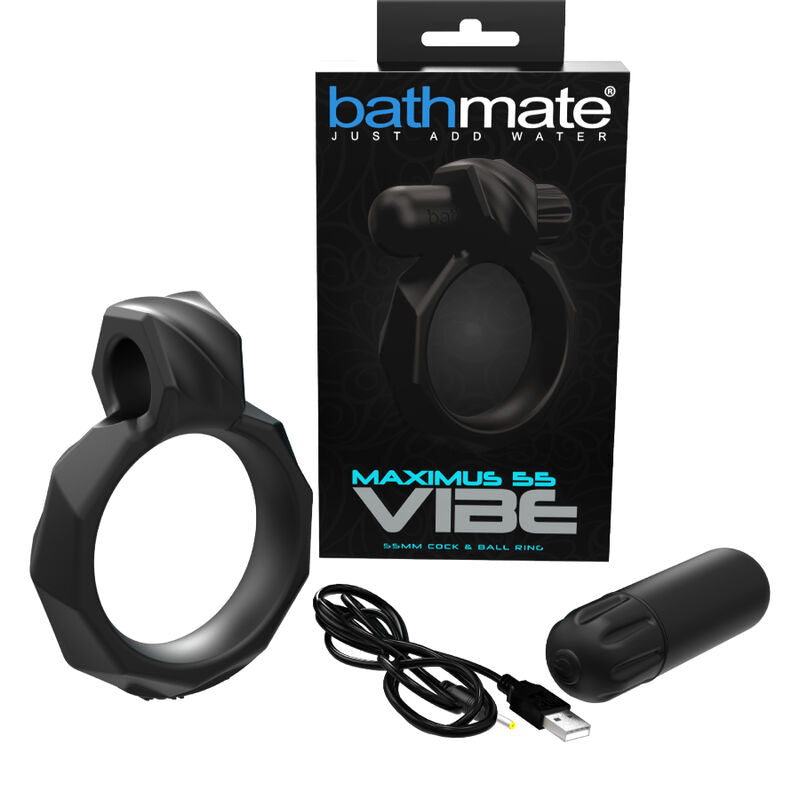 Comprar BATHMATE Vibe Ring Maximus 55 – Anillo Vibrador Con 10 Patrones Para Placer Personalizado-Noxtic