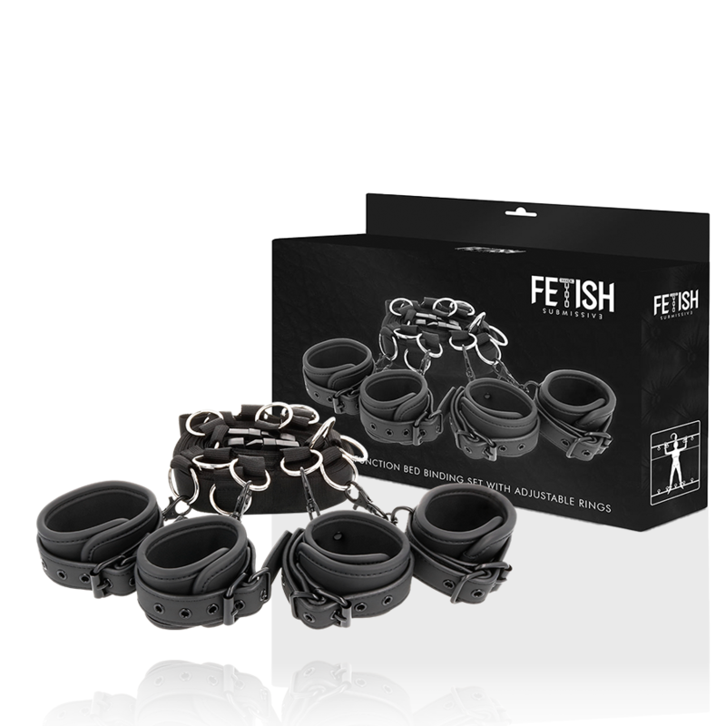 Comprar FETISH SUBMISSIVE Set Ataduras Cama Luxury – Diseño Con Forro De Neopreno Para Comodidad Y Estilo-Noxtic
