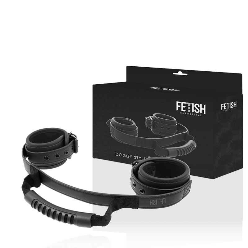 Comprar FETISH SUBMISSIVE Esposas Con Tirador – Diseño Confortable Y Forro De Neopreno-Noxtic