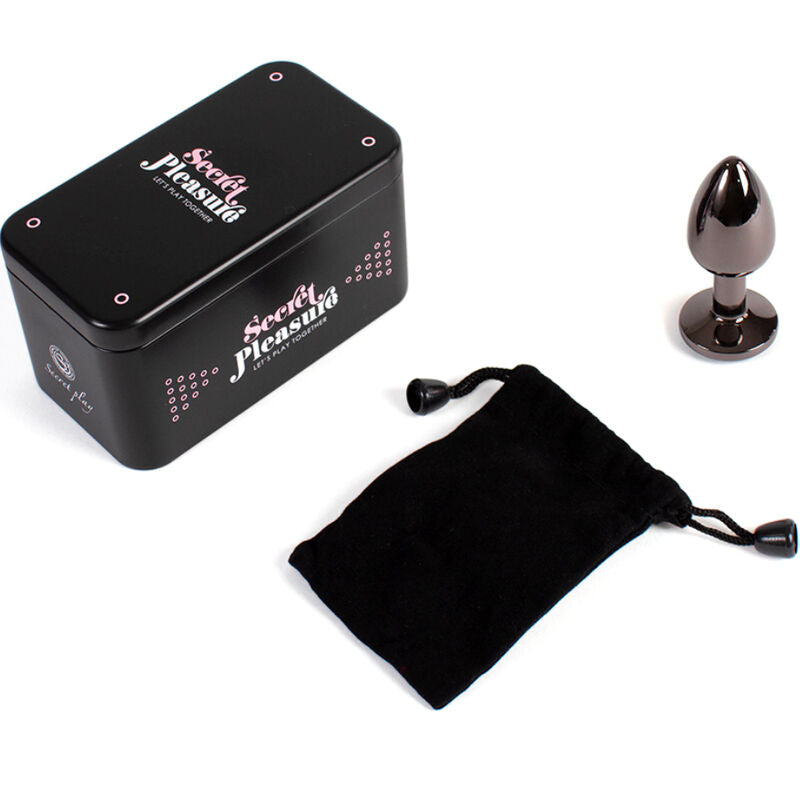 Comprar SECRETPLAY Butt Plug Gunmetal Talla S – Diseño Elegante Para Placer Intenso-Noxtic