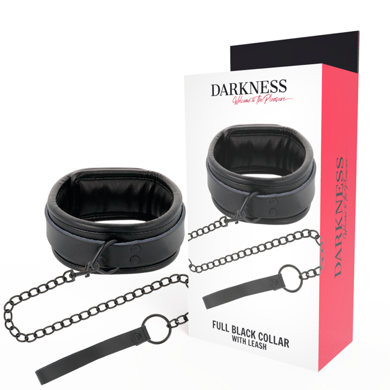 Comprar DARKNESS Collar Con Cadena Negro – Diseño Elegante Para Exploración Sensual-Noxtic