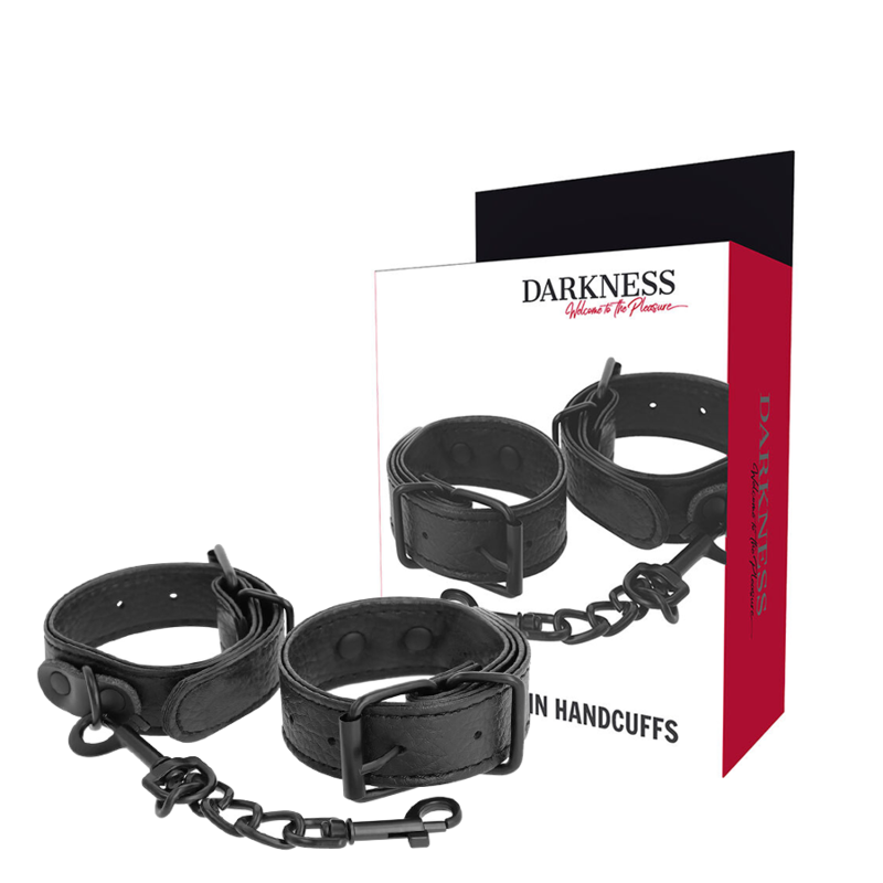 Comprar DARKNESS Esposas Ancho Fino Texturizadas – Diseño Elegante Para Comodidad y Seguridad-Noxtic