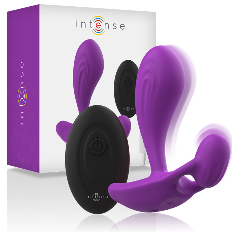 Comprar Intense Shelly Duo Morado – Vibrador Recargable Con Doble Estimulación Para Placer Diversificado-Noxtic