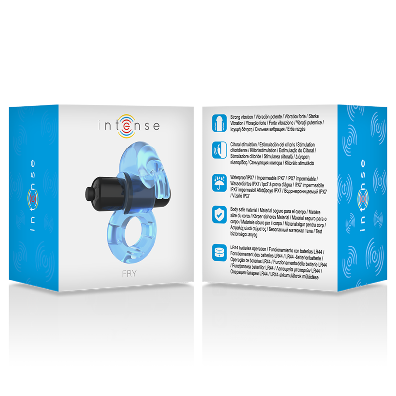 Comprar INTENSE Anillo Vibrador Azul – Diseño Flexible Para Placer Prolongado-Noxtic