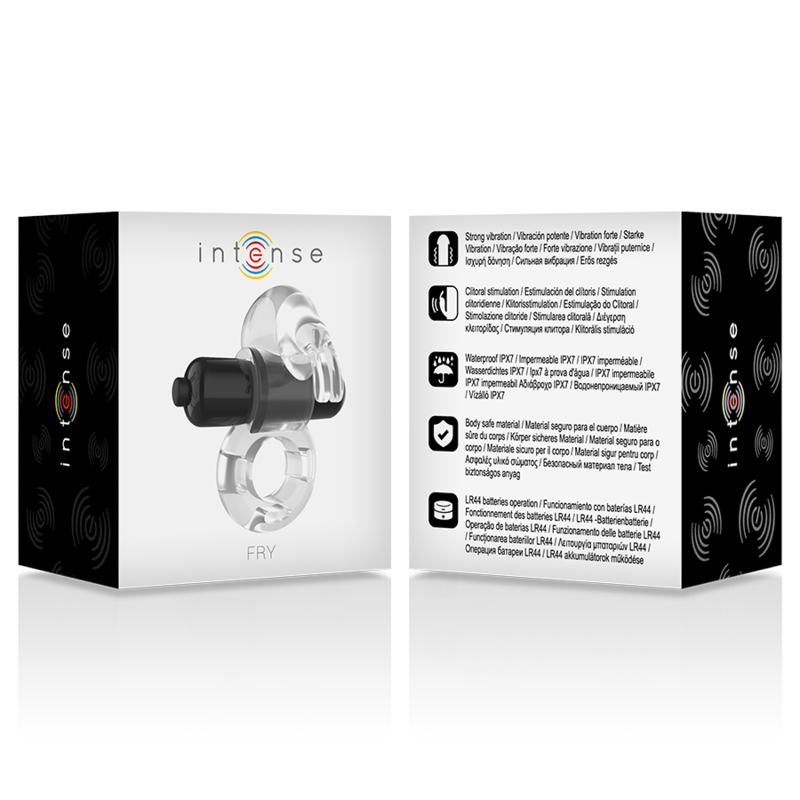 Comprar INTENSE Anillo Vibrador Transparente – Diseño Flexible Para Placer Prolongado-Noxtic