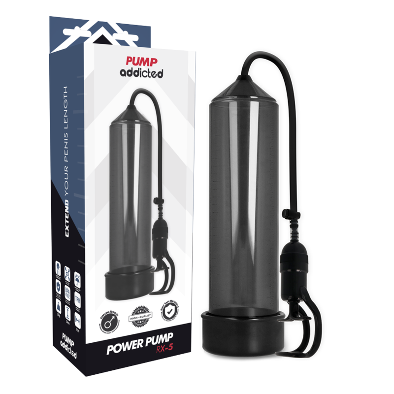 Comprar PUMP ADDICTED Bomba Erector RX5 Transparente – Diseño Innovador Para Explorar Tu Placer-Noxtic