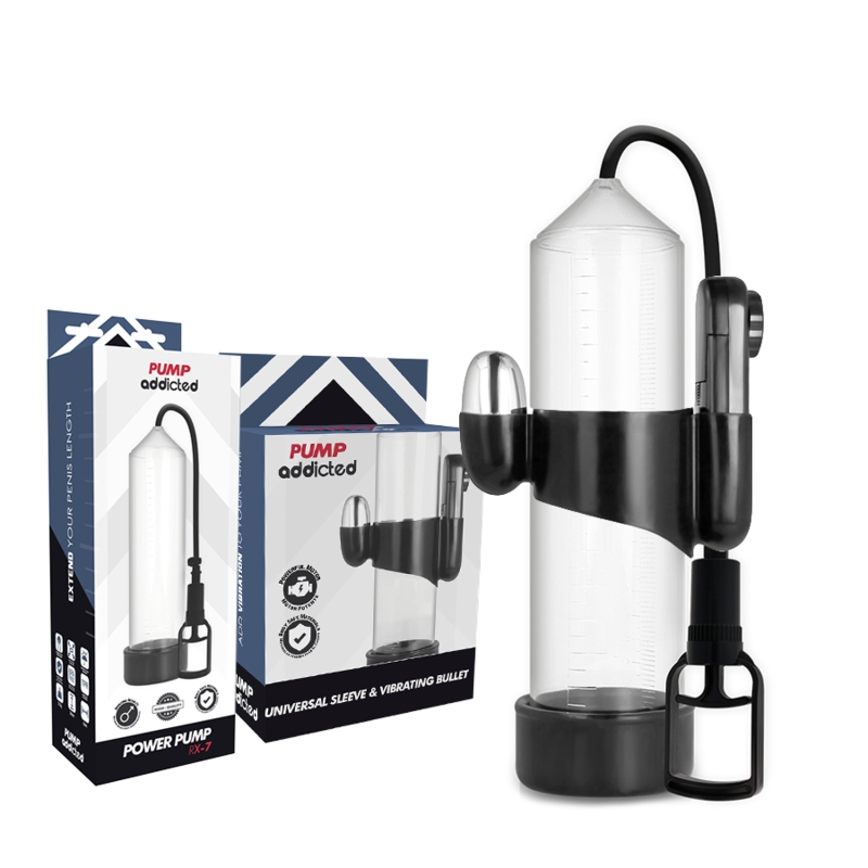 Comprar PUMP ADDICTED Bomba Eréctil RX7 Transparente – Diseño Innovador Para Placer Mejorado-Noxtic