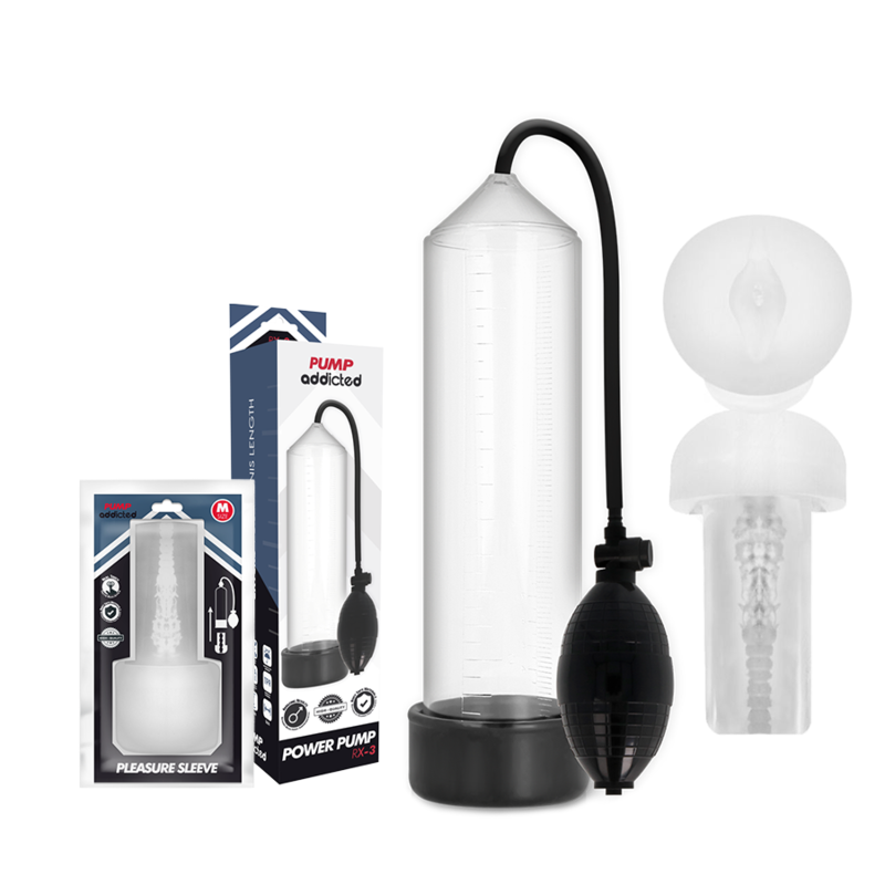 Comprar PUMP ADDICTED RX3 Bomba Erección Clear – Mejora Tu Rendimiento Sexual Con Diseño Innovador-Noxtic