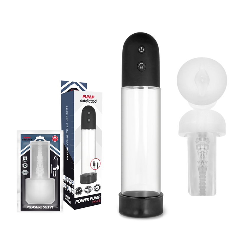 PUMP ADDICTED Bomba Erección RX11 Automática – Dispositivo Avanzado Para Agrandamiento Con Uso Seguro