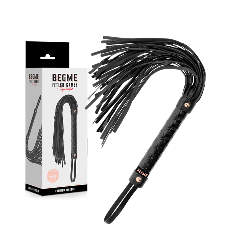 Comprar BEGME Black Edition Látigo Cuero Vegano – Diseño Elegante Para Explorar Nuevas Sensaciones-Noxtic