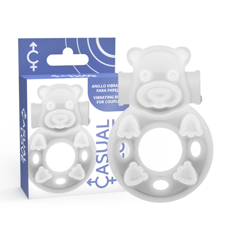 Comprar Casual Love Anillo Vibrador Conejito Transparente – Estimulador Flexible Para Mayor Placer-Noxtic