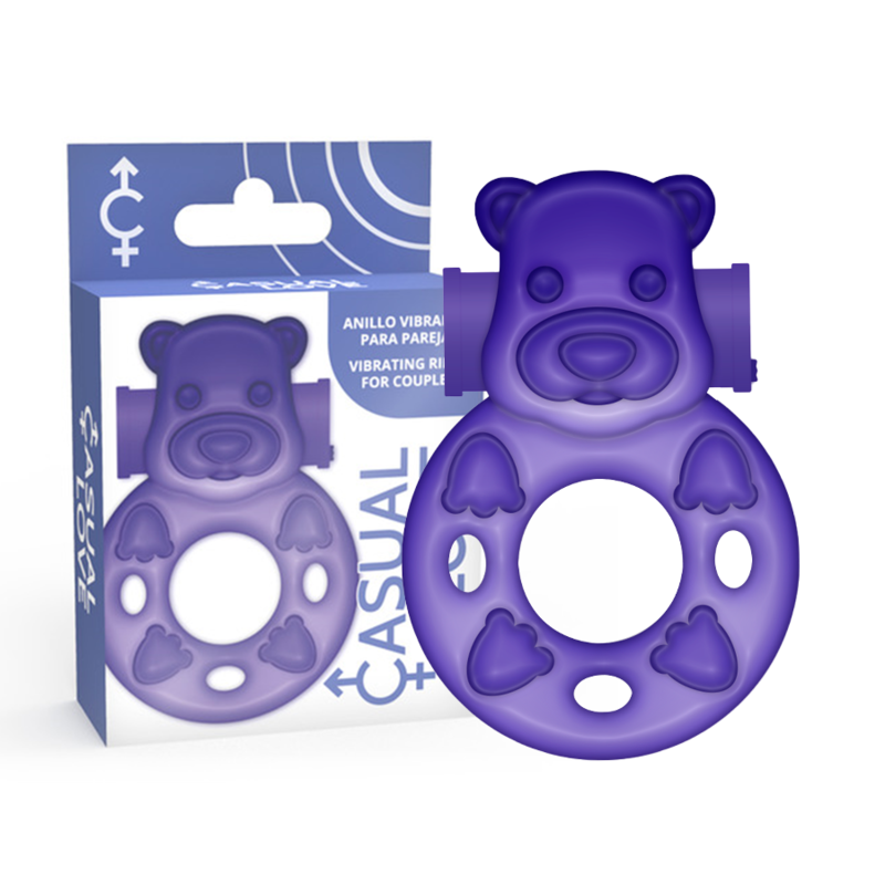 Comprar Casual Love Anillo Vibrador Conejito Lila – Estimulador Flexible Para Aumentar el Placer-Noxtic