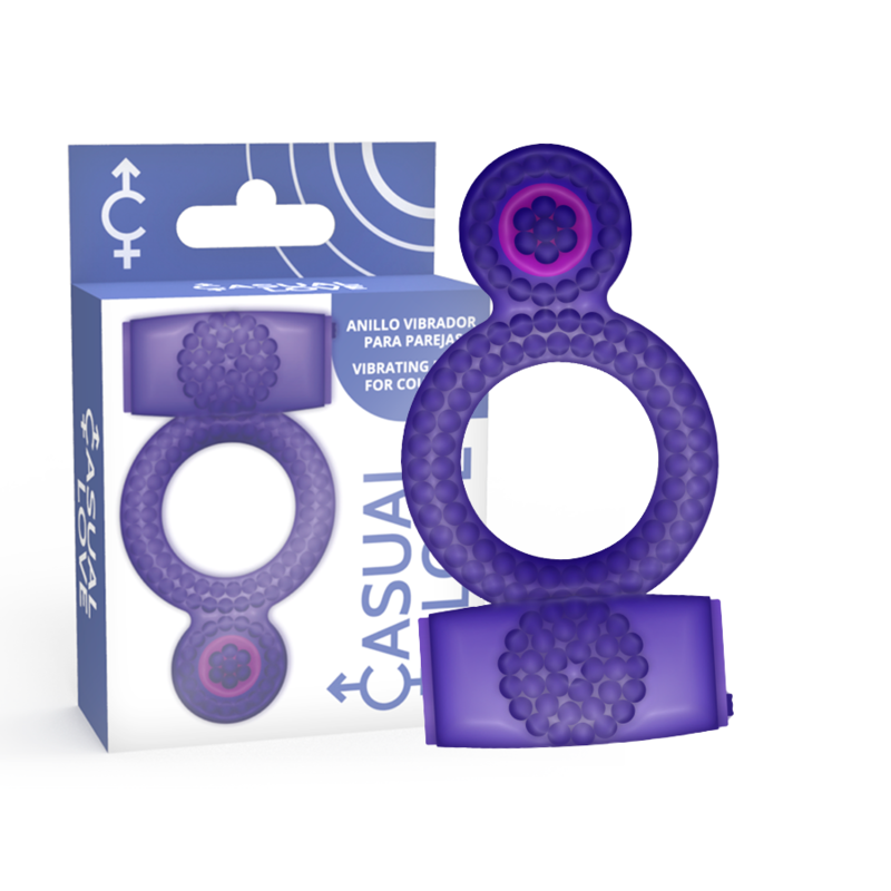Comprar Casual Love Ring Double Pleasure – Anillo Lila Para Placer Compartido Con Diseño Elegante-Noxtic