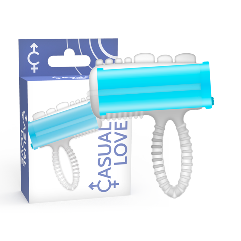 Comprar Casual Love Ring Tongue Vibrating Azul – Juguete Erótico Con Diseño Adaptable Para Placer Único-Noxtic