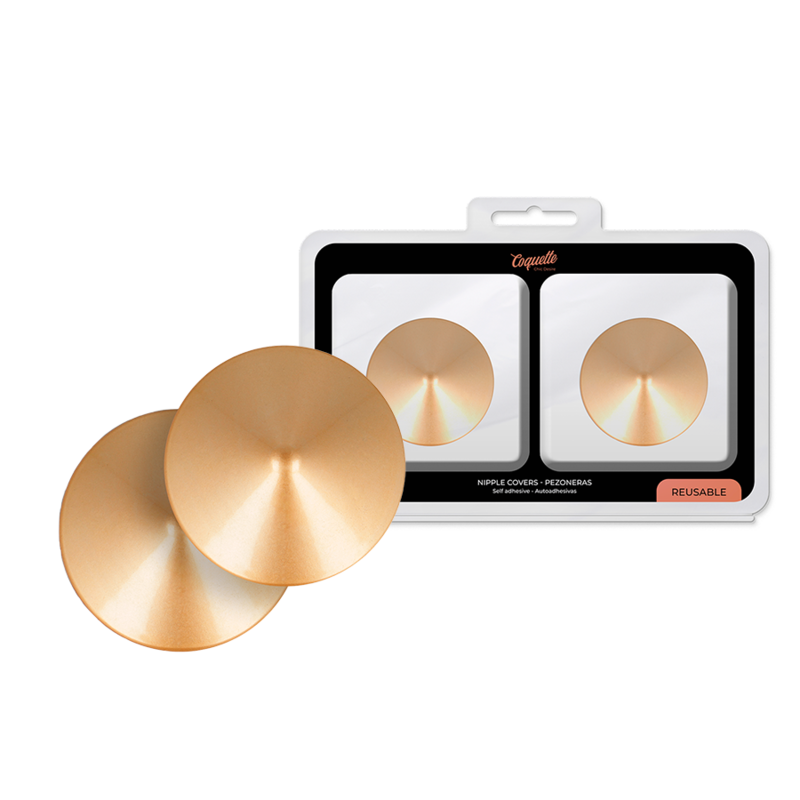 Comprar COQUETTE Chic Desire – Cubre Pezones Con Diseño Elegante En Metal Dorado-Noxtic