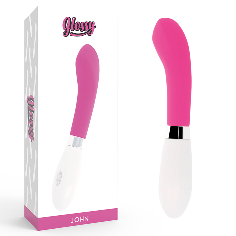 Comprar GLOSSY John Vibrador Rosa – Diseño Curvado Para Experiencia Sensorial Única-Noxtic