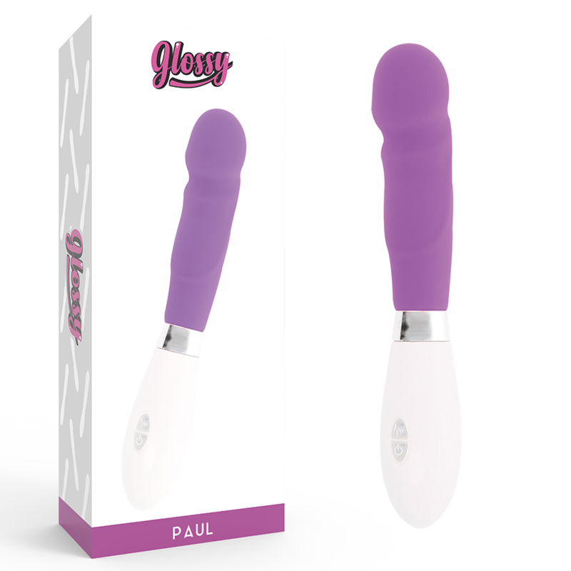 Comprar GLOSSY Paul Vibrador Lila – Diseño Realista Con Curva Especializada Para Comodidad Total-Noxtic