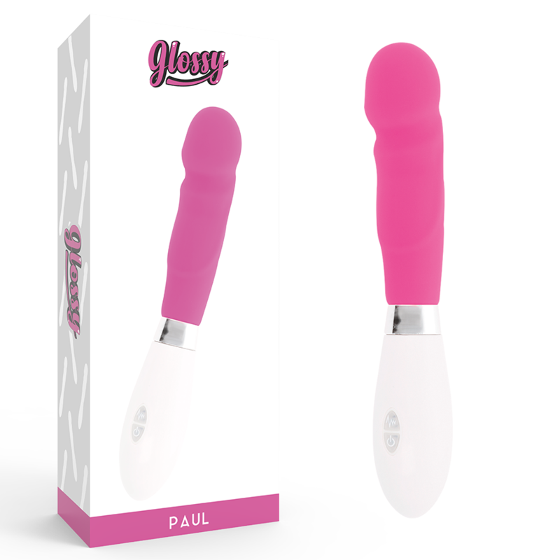 Comprar GLOSSY Paul Vibrador Rosa – Diseño Ergonómico Con Silicona Médica Suave-Noxtic