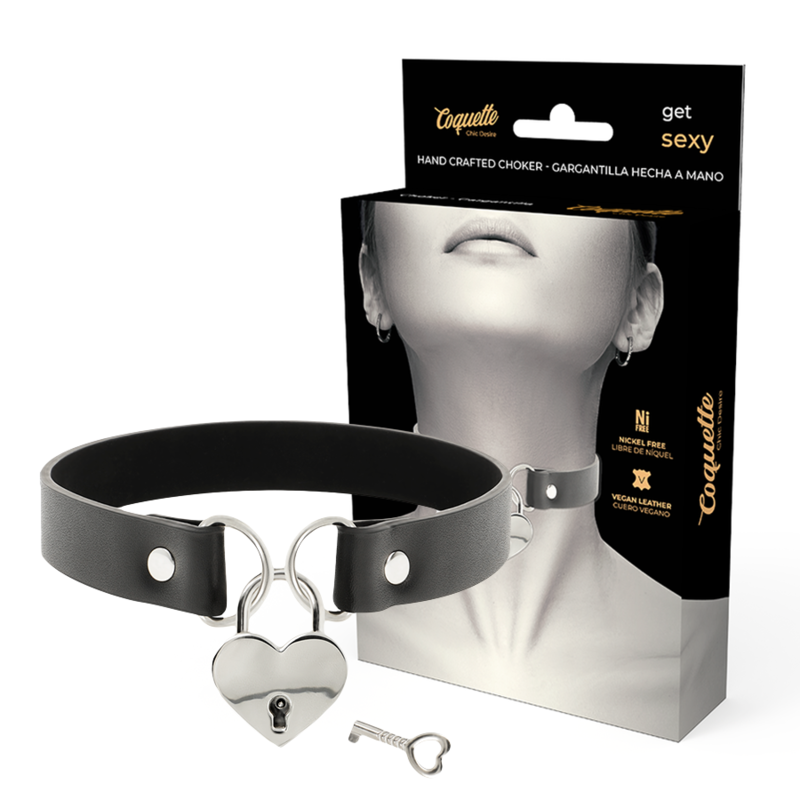 Comprar COQUETTE Chic Desire – Collar De Cuero Vegano Con Diseño Elegante Y Accesorio Exclusivo-Noxtic
