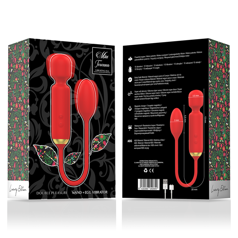 Comprar MIA Toscana Doble Placer Wand – Masajeador Recargable Con Diseño Ergonómico-Noxtic