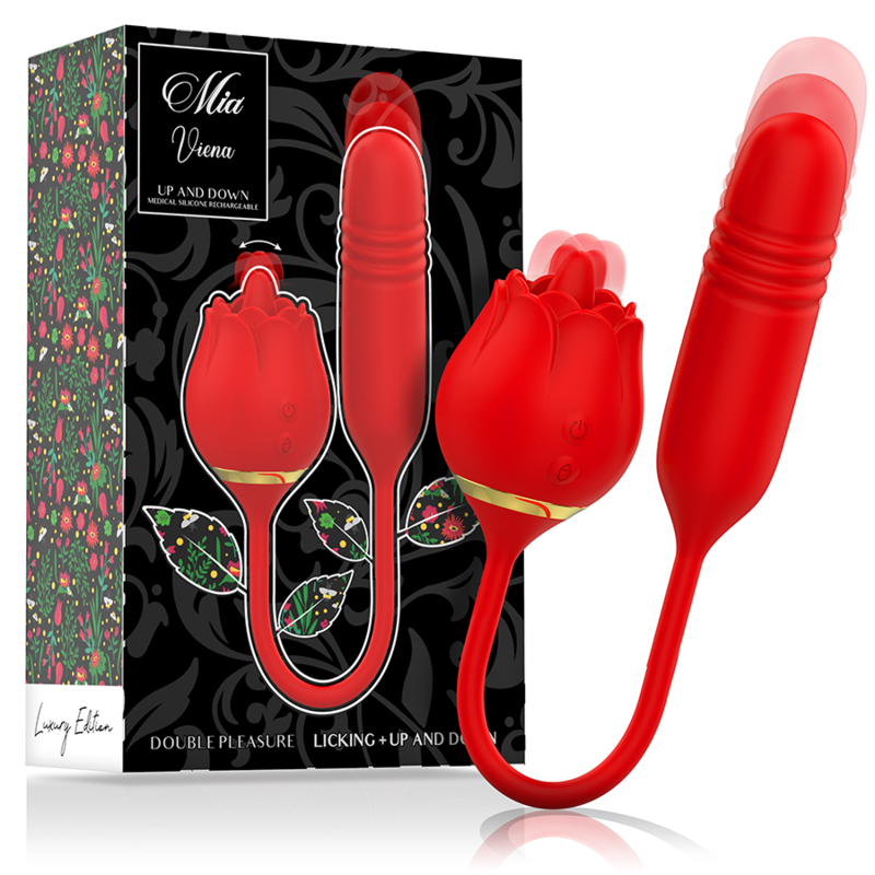 Comprar MIA Viena Doble Placer – Estimulador Con Función Licking Y Movimiento Ascendente Descendente-Noxtic