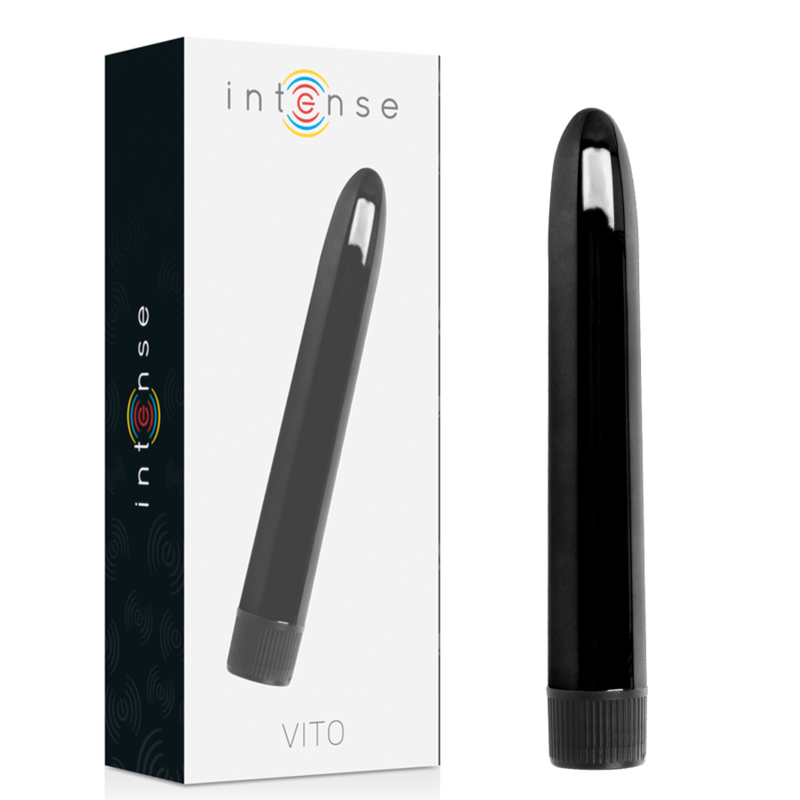 Comprar INTENSE Vito Vibrador Negro – Masajeador Con Fuertes Vibraciones Para Viajes-Noxtic