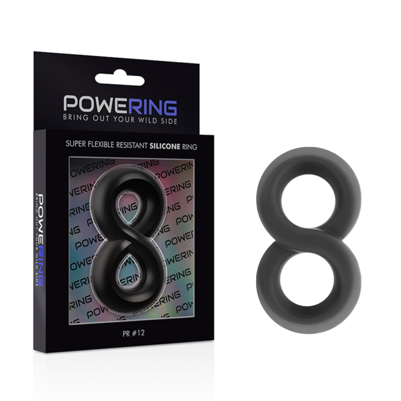 Comprar Powering Anillo Flexible PR12 Negro – Diseño Resistente Para Placer Intenso-Noxtic