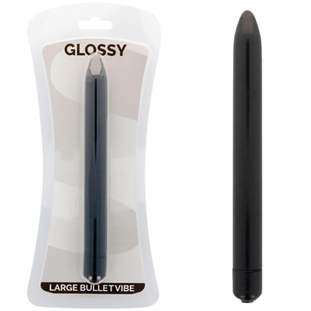 Comprar GLOSSY Slim Vibrador Negro – Diseño Elegante Para Estimulación Sensible-Noxtic