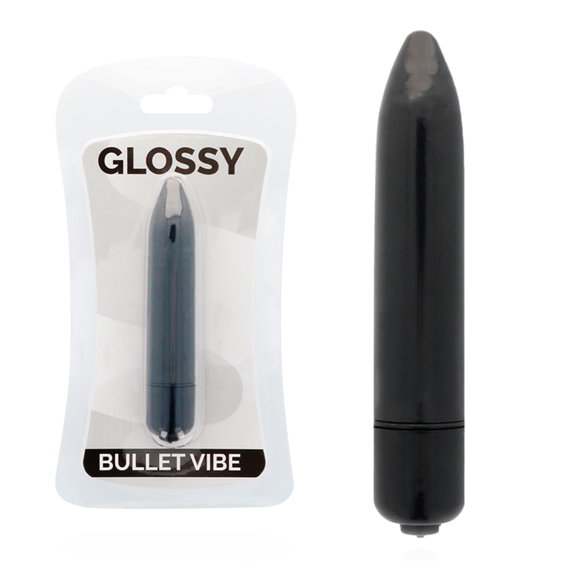 Comprar GLOSSY Thin Vibrador Negro – Diseño Elegante Para Placer Discreto-Noxtic