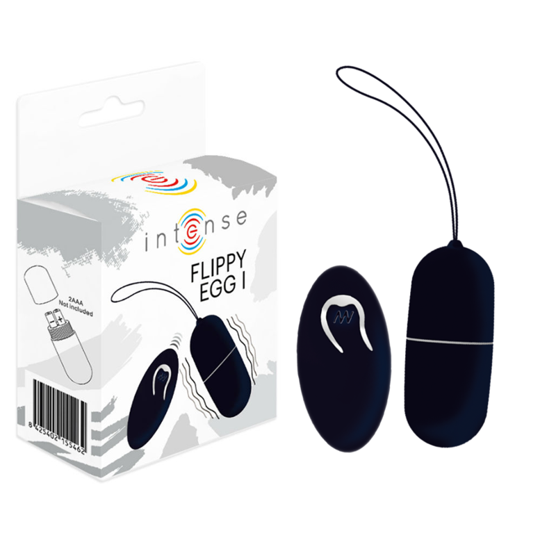 Comprar INTENSE Flippy Huevo Negro – Bala Vibradora Con Control Remoto Para Placer Compartido-Noxtic