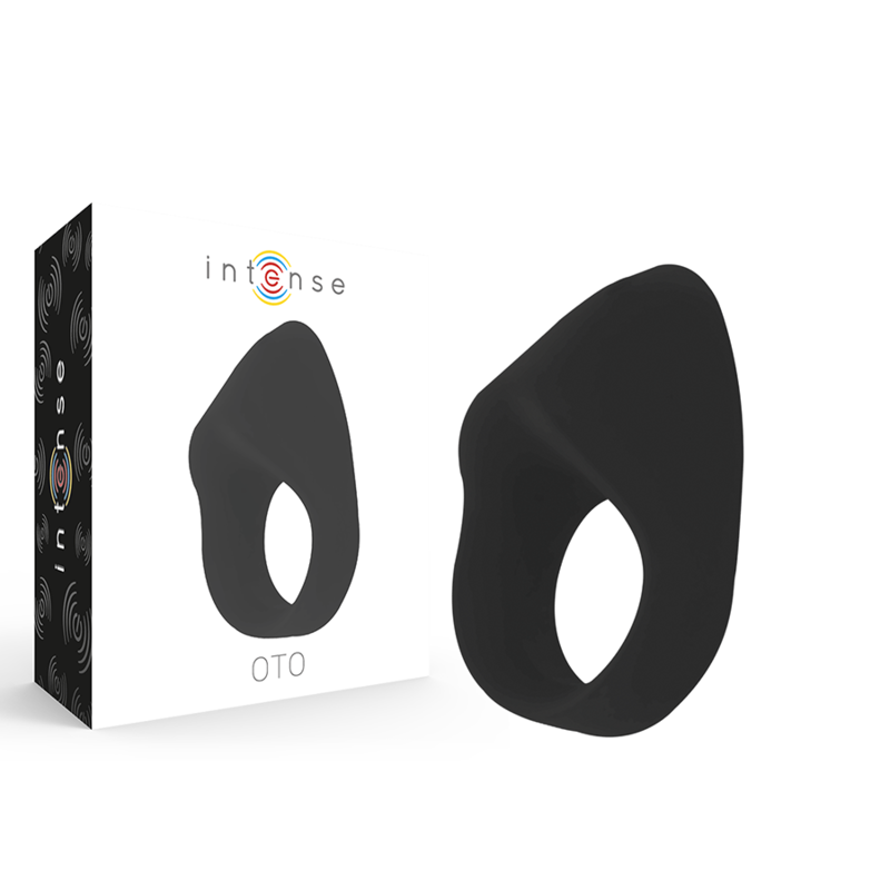 Comprar INTENSE Oto Anillo Vibrador Recargable Negro – Estimulador Con 20 Velocidades Para Placer Personalizado-Noxtic