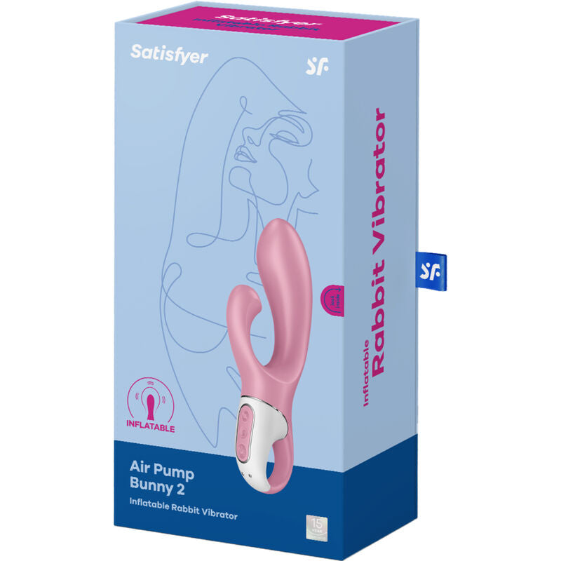 Comprar Satisfyer Air Pump Bunny 2 Rosa – Vibrador Innovador Con Cuerpo Hinchable Y Potentes Motores-Noxtic