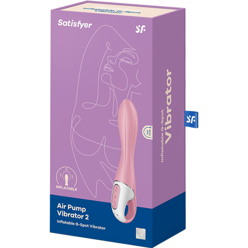Comprar Satisfyer Air Pump Vibrator 2 Rosa – Vibrador Inflable Recargable Con Diseño Elegante-Noxtic