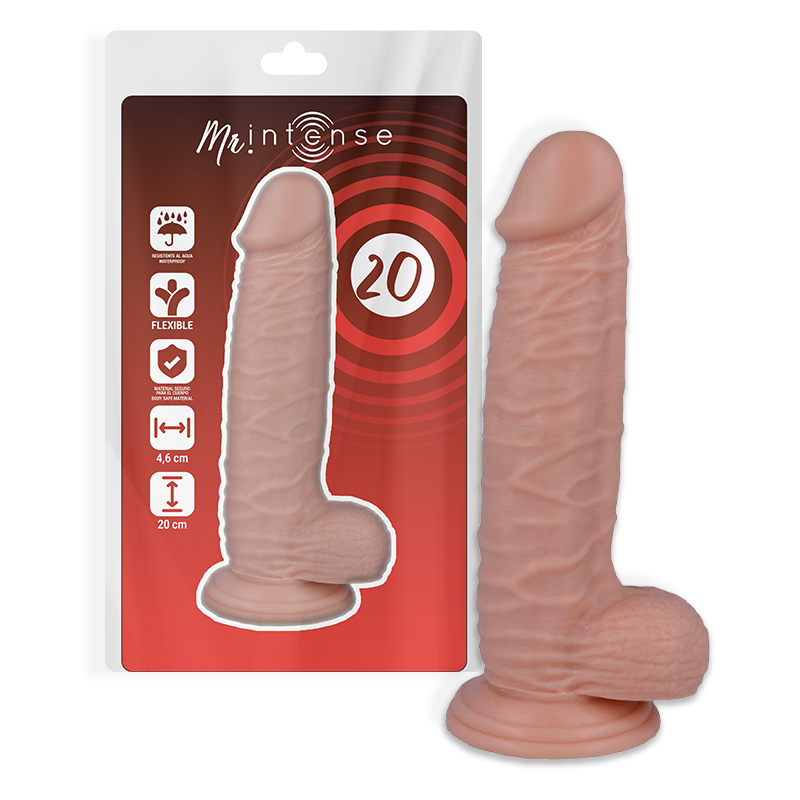 Comprar MR Intense Dildo Realista 20 Cm – Tacto Suave Con Diseño Natural Para Uso Versátil-Noxtic