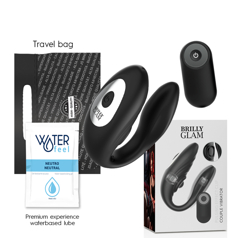 Comprar BRILLY GLAM Control Remoto Vibrante para Parejas – Diseño Innovador para Conexión y Placer Compartido-Noxtic