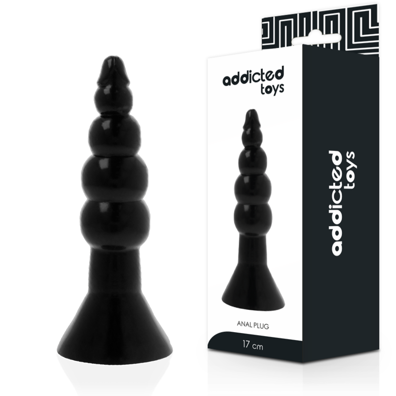 Comprar ADDICTED TOYS Plug Anal 17 CM Negro – Diseño Ergonómico Para Experiencias Placenteras-Noxtic