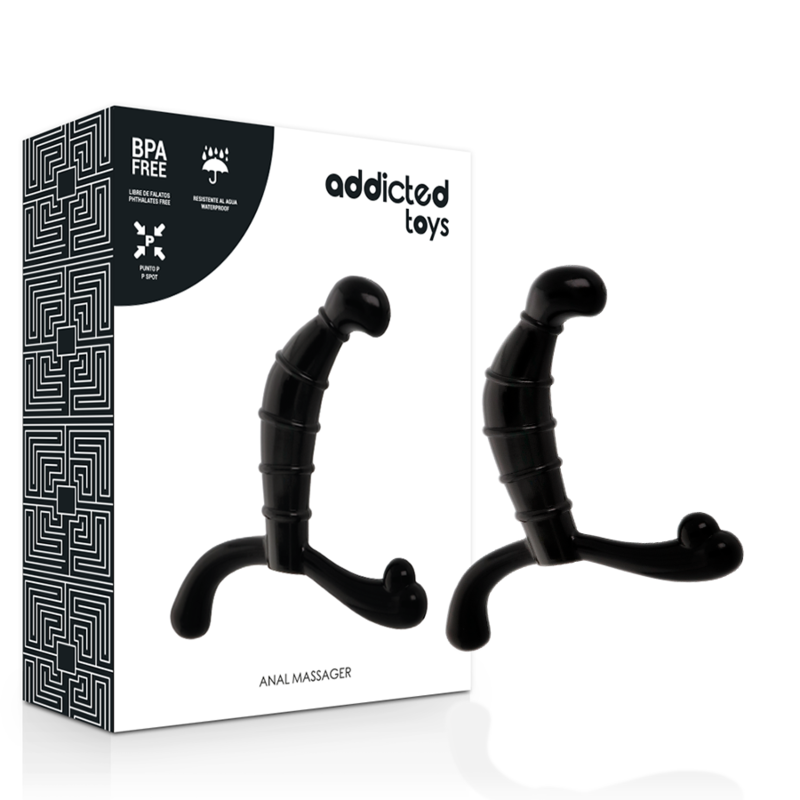 Comprar ADDICTED TOYS Masajeador Anal Prostate Pleasure Negro – Estimulación Ergonómica Para Placer Personalizado-Noxtic