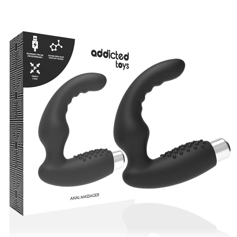 Comprar ADDICTED TOYS Vibrador Prostático Recargable Model 2 Negro – Diseño Elegante Para Placer Intenso-Noxtic