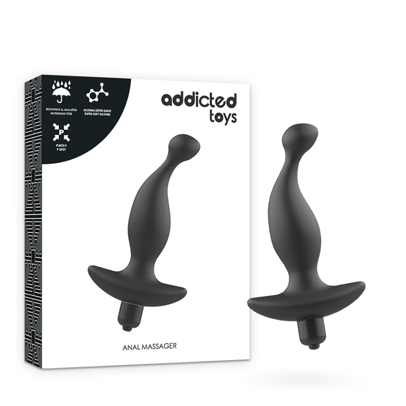 Comprar ADDICTED TOYS Masajeador Anal Con Vibración Negro – Diseño Ergonómico Para Placer Intenso-Noxtic