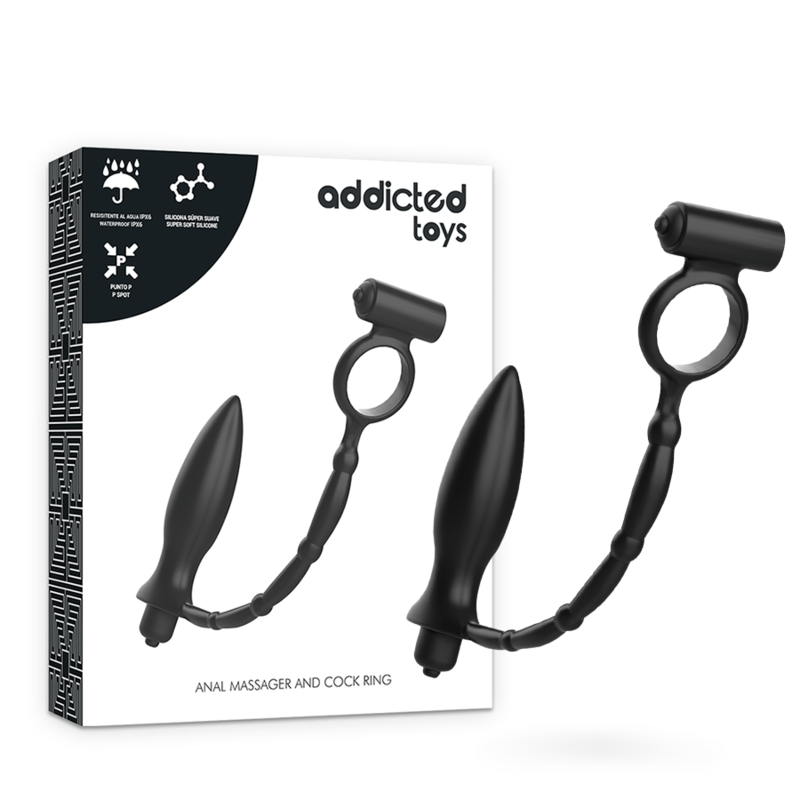 Comprar ADDICTED TOYS Plug Anal Con Anillo Vibrador – Estimulador Con Diseño Innovador Para Placer Único-Noxtic
