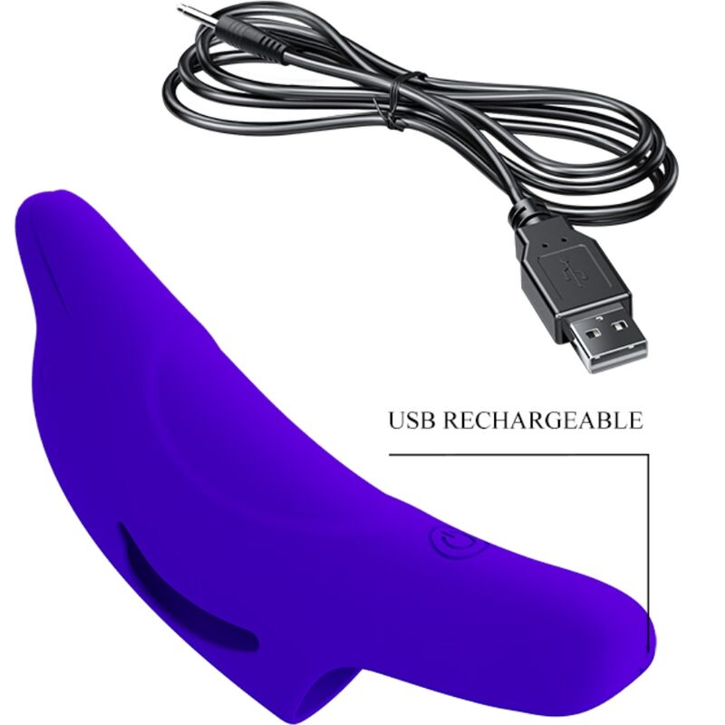 Comprar Pretty Love Delphini Estimulador De Dedo Azul Oscuro – Diseño Ergonómico Con Silicona Médica Para Sensaciones Únicas-Noxtic
