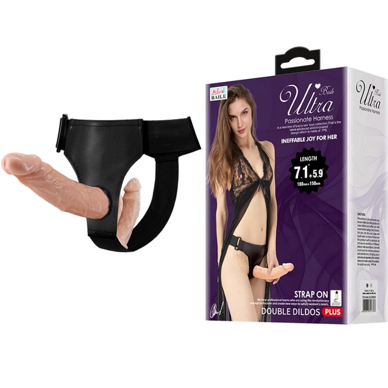 Comprar BAILE Ultra Passionate Harness Doble Dildos – Diseño Innovador Para Experiencias Compartidas-Noxtic