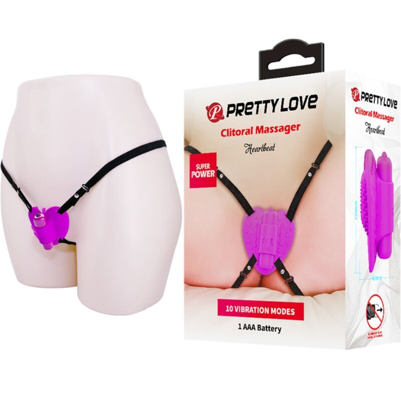 Comprar Pretty Love Masajeador Heartbeat Morado – Estimulador Con 10 Modos De Vibración Para Placer Personal-Noxtic