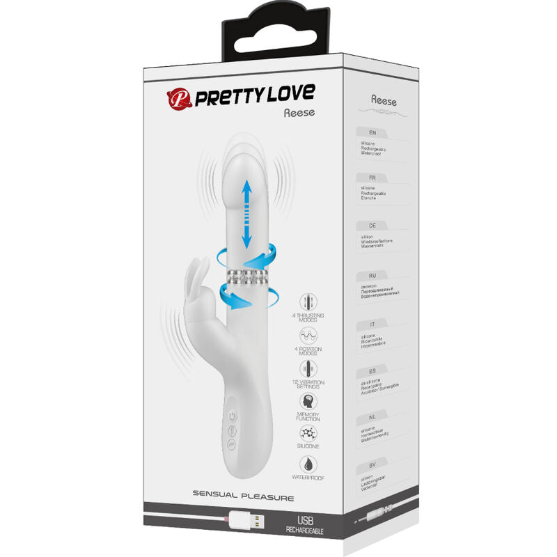 Comprar PRETTY LOVE Reese Vibrador Con Rotación – Diseño Ergonómico Para Estimulación Intensa-Noxtic