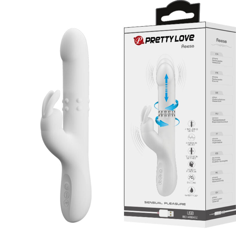 Comprar PRETTY LOVE Reese Vibrador Con Rotación – Diseño Ergonómico Para Estimulación Intensa-Noxtic
